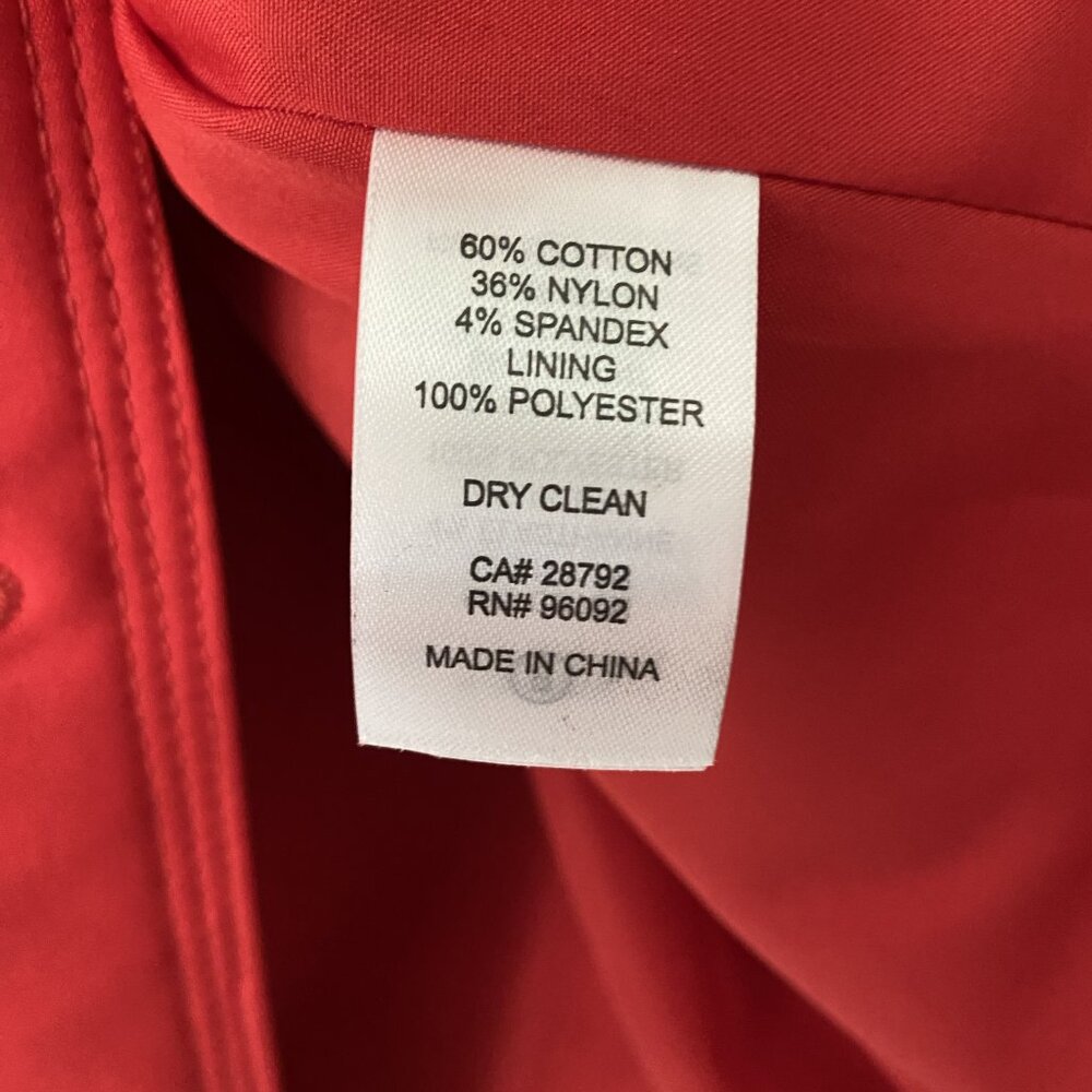 Carolina Belle Red Trenchcoat, NWT, Double breasted - Picture 4 of 5